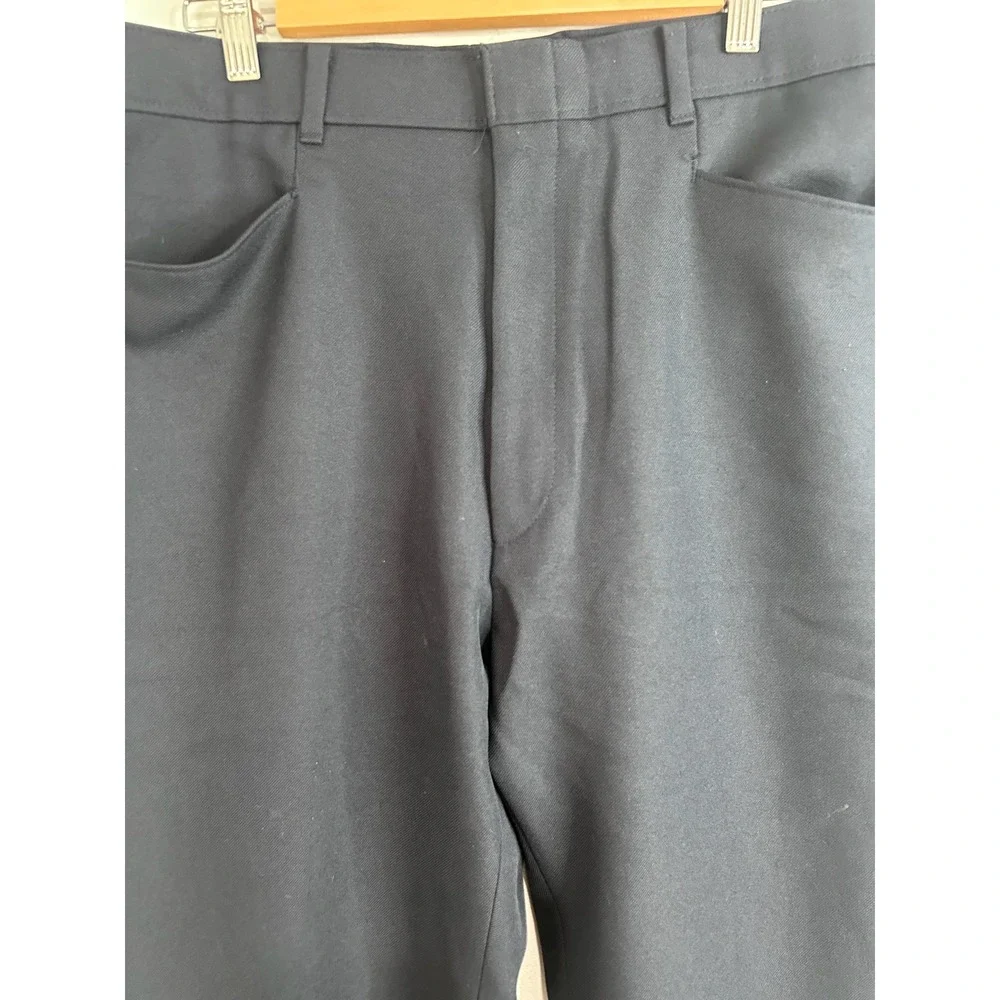 Vintage Levis Action Slacks Mens 36x32 Navy Blue‎ Straight Leg Dress Pants